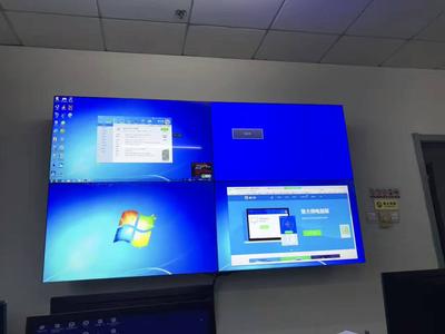 云象科技-天津市第一医院2*2块55寸3.5拼缝拼接屏